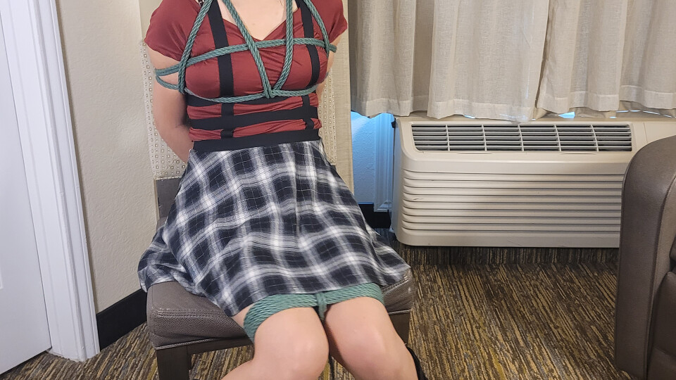 Ava the streamer girl tied up
